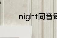 night同音词？（铁甲风暴）