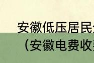 安徽低压居民分时用电分几档电价？（安徽电费收费标准2020？）