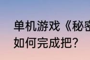 单机游戏《秘密潜入二》请问第四关如何完成把？（秘密潜入2）