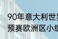 90年意大利世界杯前八名是谁？（世预赛欧洲区小组赛赛程？）