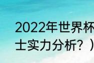 2022年世界杯32强世界排名？（瑞士实力分析？）