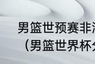 男篮世预赛非洲区积分榜最新排名？（男篮世界杯分几档？）