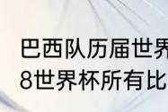 巴西队历届世界杯成绩？（比利时2018世界杯所有比赛结果？）