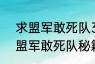 求盟军敢死队3的详细过关秘籍？（盟军敢死队秘籍）