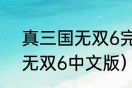 真三国无双6完美存档用法？（三国无双6中文版）