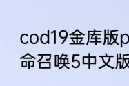 cod19金库版pc和ps5互通吗？（使命召唤5中文版）