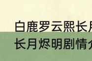 白鹿罗云熙长月烬明一共多少集？（长月烬明剧情介绍）