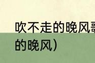 吹不走的晚风歌词？（我吹过你吹过的晚风）