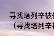 寻找塔列辛被偷走的戒指怎么重做？（寻找塔列辛被偷走的戒指）