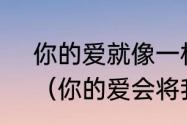 你的爱就像一杯咖啡将我灌醉原唱？（你的爱会将我灌醉我没有所谓）