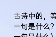 古诗中的，等闲识得春风面，请问下一句是什么？（等闲识得东风面的下一句是什么）