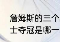 詹姆斯的三个冠军分别是哪几年（骑士夺冠是哪一年）