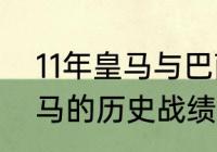 11年皇马与巴萨交锋记录（巴萨与皇马的历史战绩）