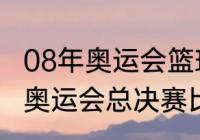 08年奥运会篮球冠军数据（08年篮球奥运会总决赛比分）