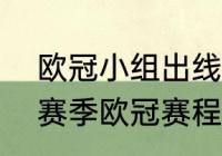 欧冠小组出线还重新抽签吗（22-23赛季欧冠赛程）