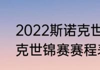 2022斯诺克世锦赛赛程（2022斯诺克世锦赛赛程表直播）