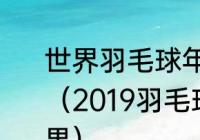 世界羽毛球年终总决赛是世界冠军吗（2019羽毛球年终总决赛男双决赛结果）