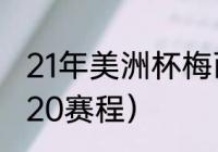 21年美洲杯梅西进了几个（南洲杯2020赛程）