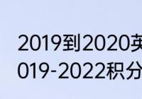 2019到2020英超联赛积分榜（英超2019-2022积分榜）