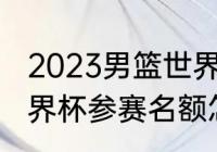 2023男篮世界杯一共多少队（男篮世界杯参赛名额怎么确定）