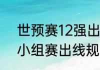 世预赛12强出线规则（2022世界杯小组赛出线规则）