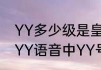 YY多少级是皇冠?多少级是满级呢（YY语音中YY号达到皇冠级有什么用）