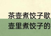 茶壶煮饺子歇后语下一句是什么（茶壶里煮饺子的歇后语是什么）