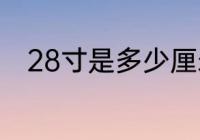 28寸是多少厘米长（28寸有多大）