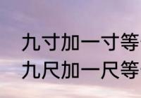 九寸加一寸等于一尺打一数学名词（九尺加一尺等于一寸的成语是什么）