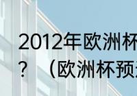 2012年欧洲杯预选赛小组赛要踢几轮？（欧洲杯预选赛有回避规则吗？）