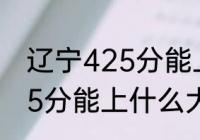 辽宁425分能上什么大学？（辽宁425分能上什么大学？）