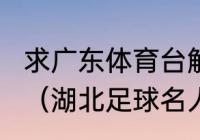 求广东体育台解说员蔡晟譞详细介绍？（湖北足球名人一览？）