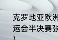 克罗地亚欧洲杯历史战绩？（伦敦奥运会半决赛张继科团体决赛对阵的谁？）