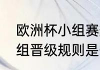 欧洲杯小组赛规则问题？（欧洲杯小组晋级规则是什么？）