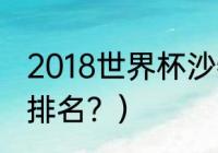 2018世界杯沙特队成绩？（沙特男足排名？）