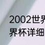 2002世界杯所有赛程比分（2002世界杯详细比分）