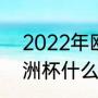 2022年欧洲杯开赛时间（2021年欧洲杯什么时候结束的）