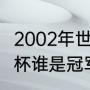 2002年世界杯冠军是哪个（02年世界杯谁是冠军）