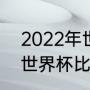 2022年世界有什么体育赛事（2022世界杯比赛顺序）