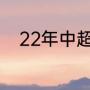 22年中超规则（中超新赛季赛程）