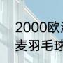 2000欧洲杯丹麦夺冠之路（2021丹麦羽毛球公开赛男单决赛结果）