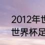 2012年世界杯决赛冠军是谁（2012世界杯足球比赛最多进球）