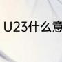 U23什么意思（足球u23是什么意思）