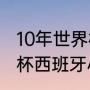 10年世界杯西班牙战绩（2010年世界杯西班牙小组赛成绩）