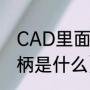 CAD里面的句柄是什么意思（函数句柄是什么）