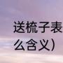 送梳子表示什么含义（送梳子代表什么含义）