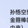 孙悟空到哪里借了如意金箍棒试概括金箍棒的来历和特点（如意金箍棒的由来）