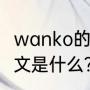 wanko的中文是什么？（wanko的中文是什么？）