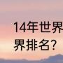 14年世界杯巴西主教练？（胡尔克世界排名？）