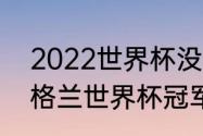 2022世界杯没有英国队吗（2022英格兰世界杯冠军）